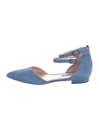 Sarah Jessica Parker Suede D'Orsay Flats