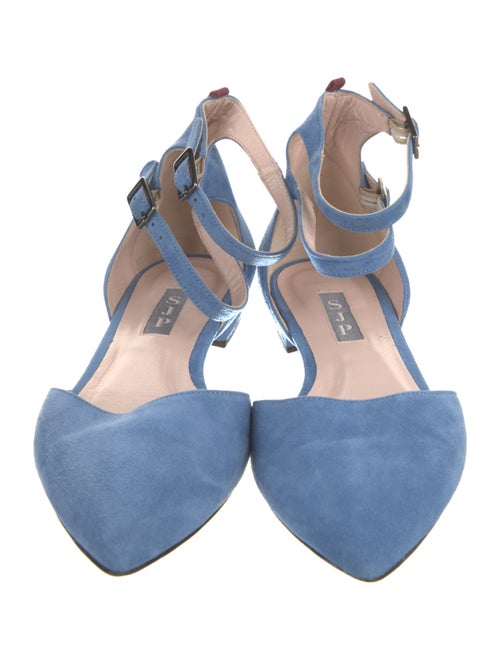 Sarah Jessica Parker Suede D'Orsay Flats