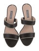 Sarah Jessica Parker Satin Crystal Embellishments Slides