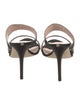 Sarah Jessica Parker Satin Crystal Embellishments Slides