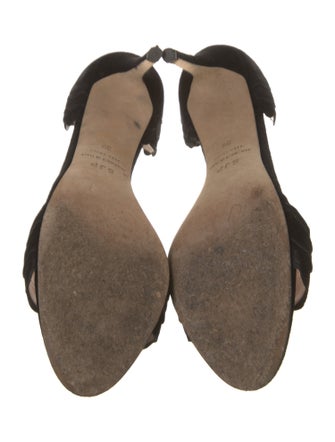 Sarah Jessica Parker Suede Scalloped Accent D'Orsay Pumps