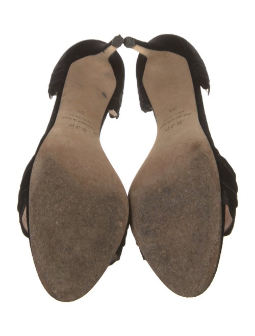 Sarah Jessica Parker Suede Scalloped Accent D'Orsay Pumps