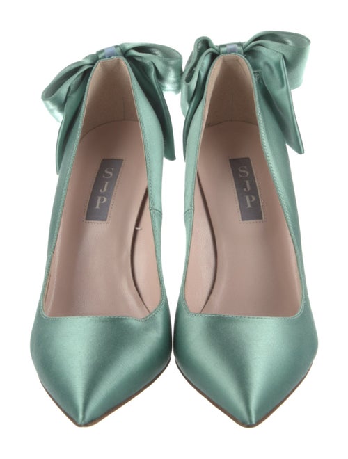 Sarah Jessica Parker Satin Bow Accents Pumps