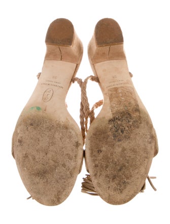 Sarah Jessica Parker Suede Braided Accents Sandals