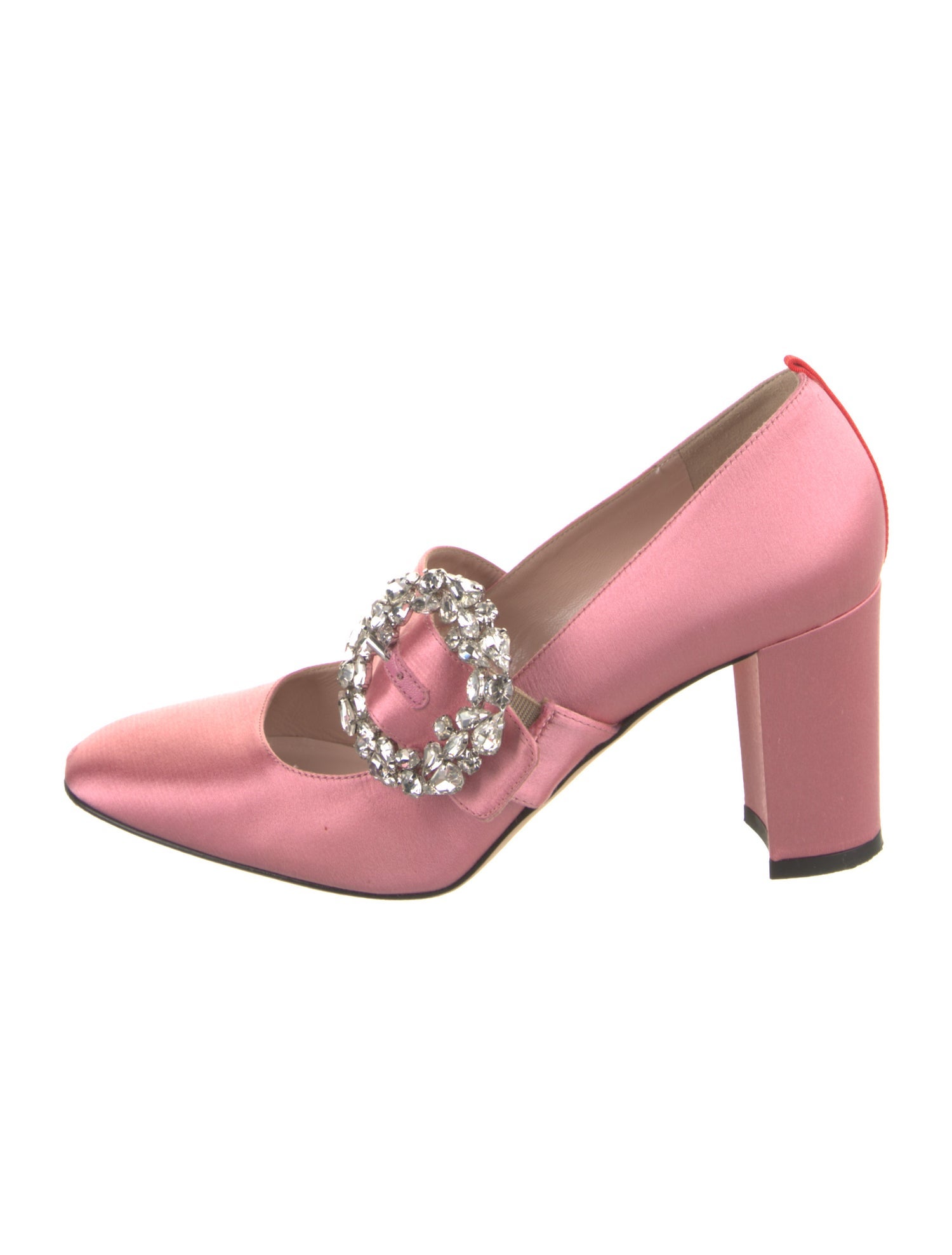 Sarah Jessica Parker Satin Crystal Embellishments Pumps