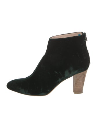 Sarah Jessica Parker Velvet Colorblock Pattern Boots