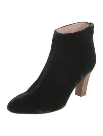 Sarah Jessica Parker Velvet Colorblock Pattern Boots