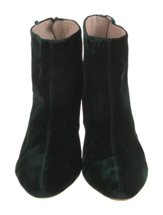 Sarah Jessica Parker Velvet Colorblock Pattern Boots