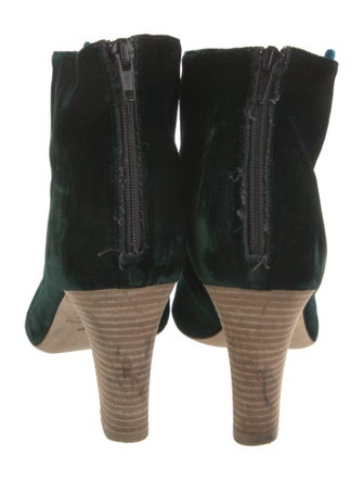 Sarah Jessica Parker Velvet Colorblock Pattern Boots