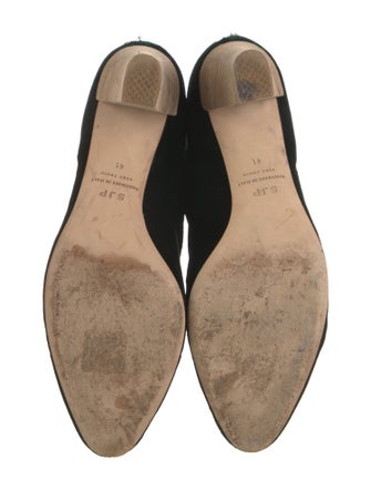 Sarah Jessica Parker Velvet Colorblock Pattern Boots