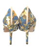 Sarah Jessica Parker Floral Print Bow Accents Pumps