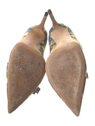 Sarah Jessica Parker Floral Print Bow Accents Pumps