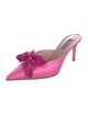 Sarah Jessica Parker Satin Bow Accents Mules