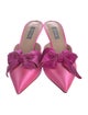 Sarah Jessica Parker Satin Bow Accents Mules