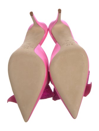 Sarah Jessica Parker Satin Bow Accents Mules