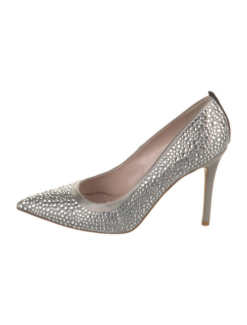 Sarah Jessica Parker Satin Crystal Embellishments Pumps