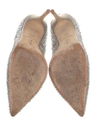 Sarah Jessica Parker Satin Crystal Embellishments Pumps
