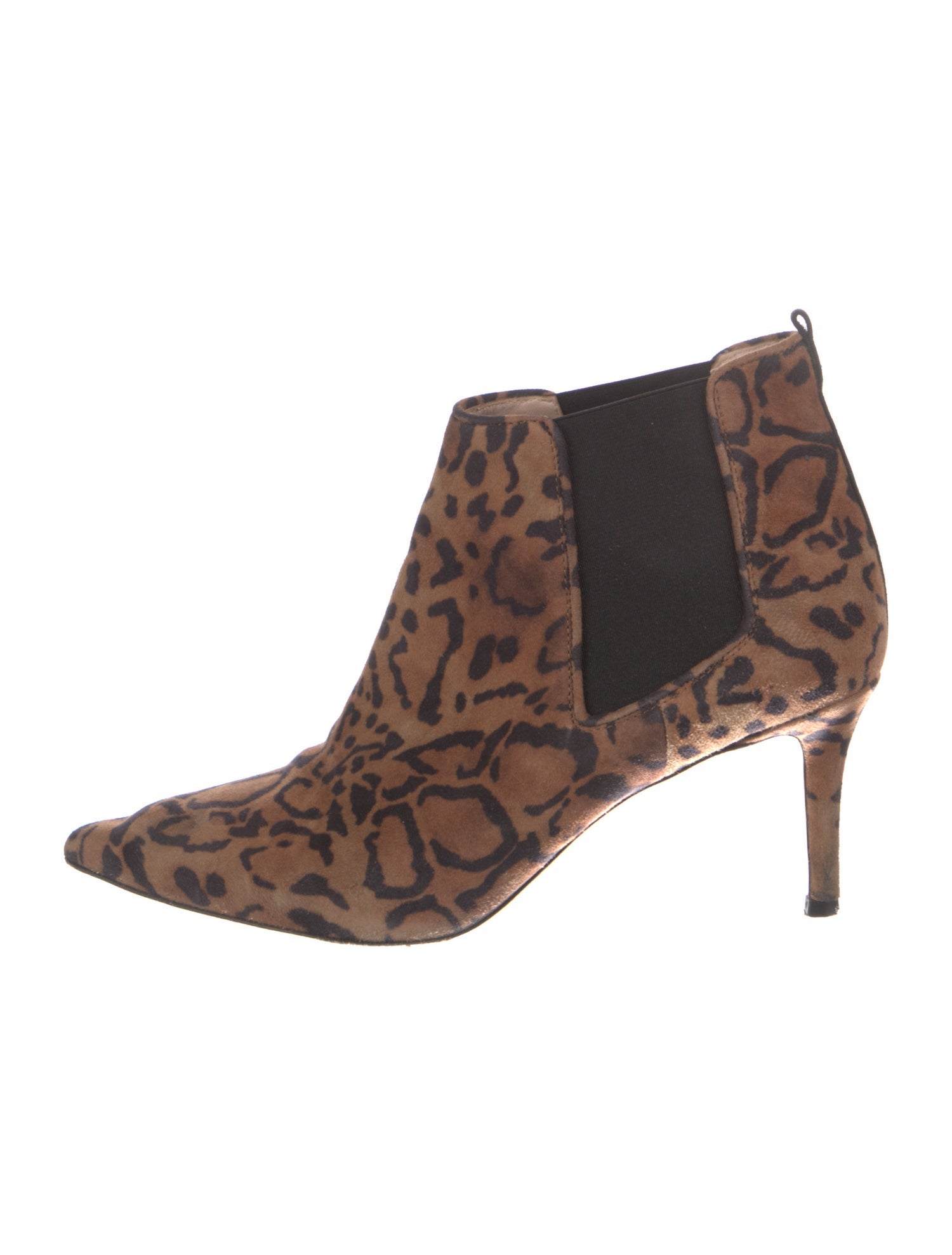 Sarah Jessica Parker Suede Animal Print Chelsea Boots