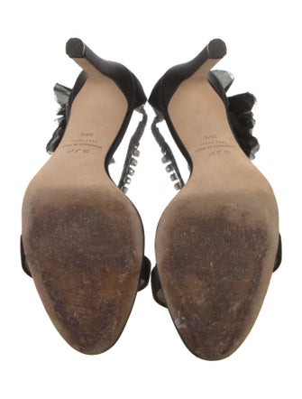 Sarah Jessica Parker Satin Crystal Embellishments Sandals