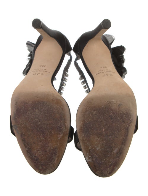 Sarah Jessica Parker Satin Crystal Embellishments Sandals