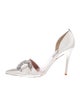 Sarah Jessica Parker Satin Crystal Embellishments D'Orsay Pumps
