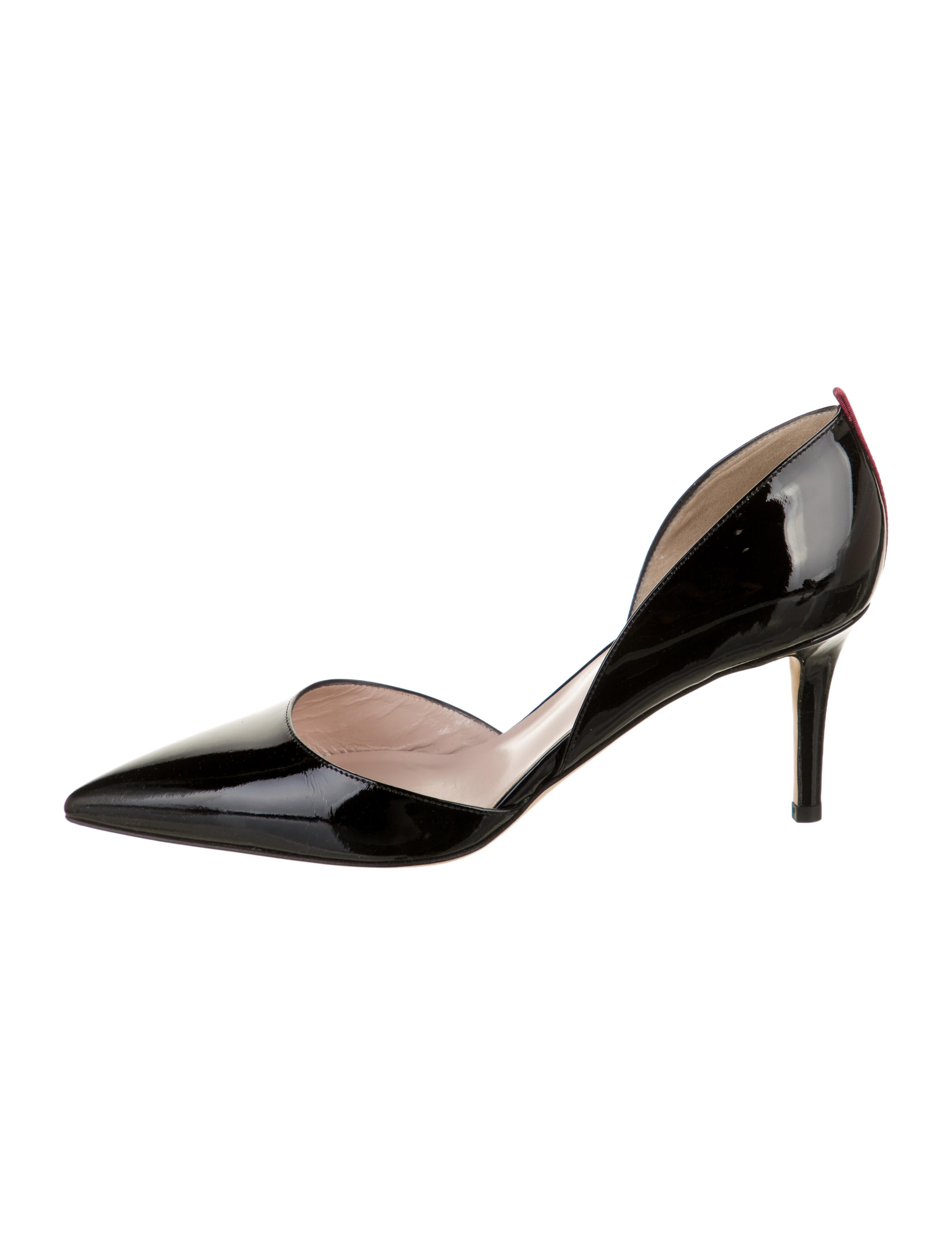 Sarah Jessica Parker Patent Leather D'Orsay Pumps