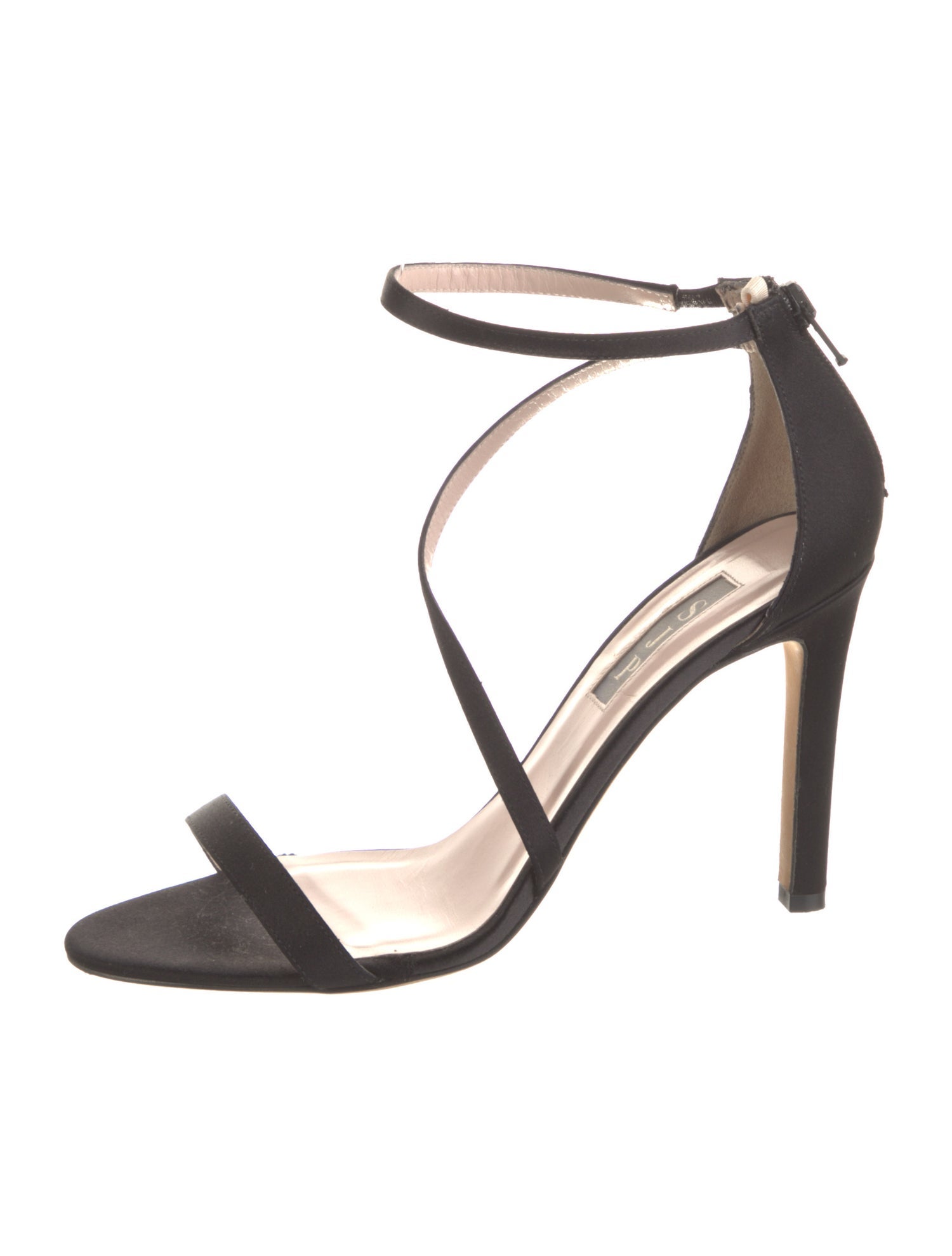 Sarah Jessica Parker Satin Crystal Embellishments Sandals