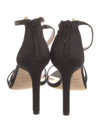 Sarah Jessica Parker Satin Crystal Embellishments Sandals