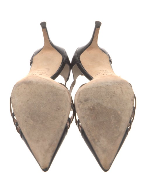 Sarah Jessica Parker Leather T-Strap Pumps