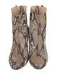 Sarah Jessica Parker Leather Animal Print Boots