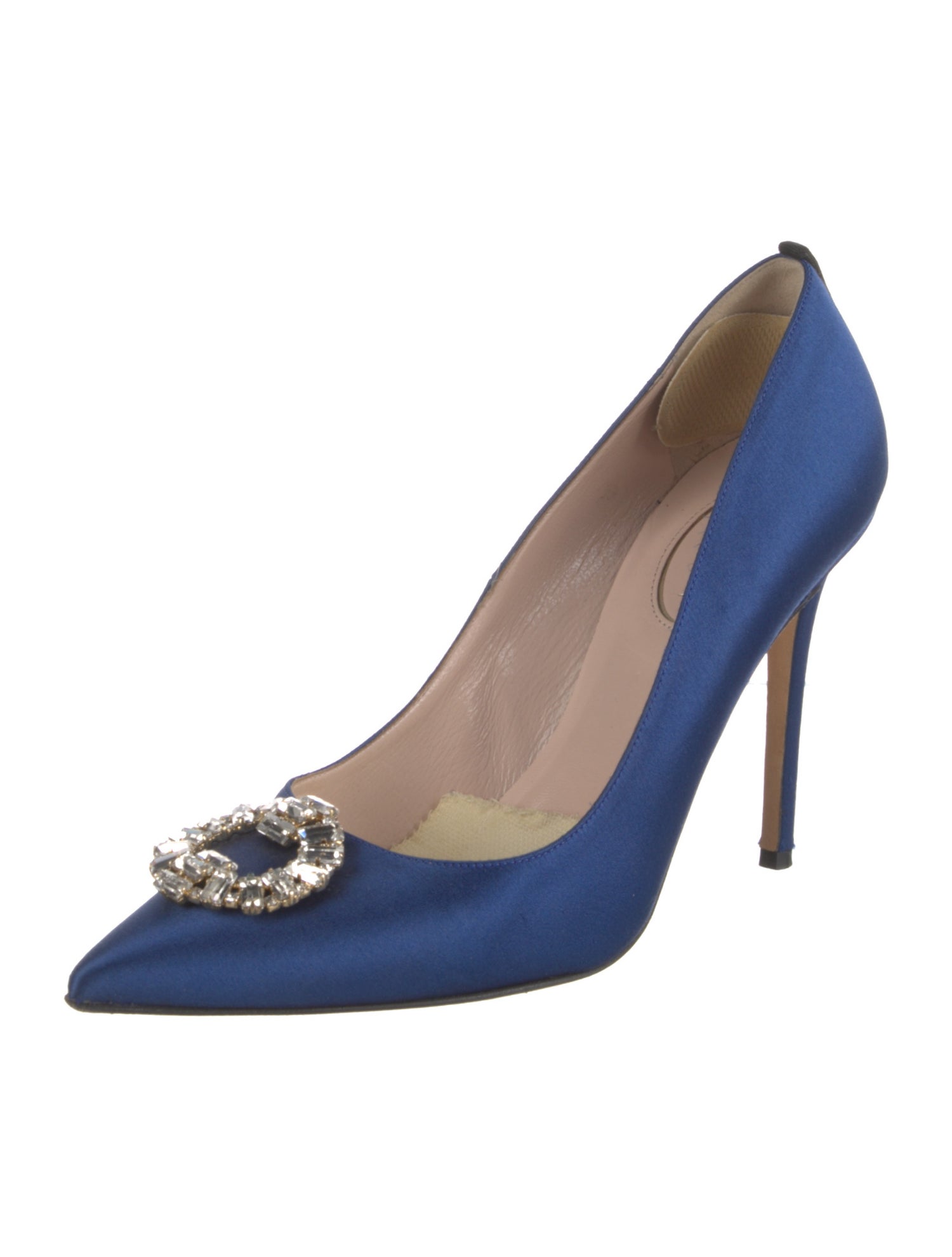 Sarah Jessica Parker Satin Crystal Embellishments Pumps
