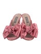 Sarah Jessica Parker Satin Bow Accents Slides
