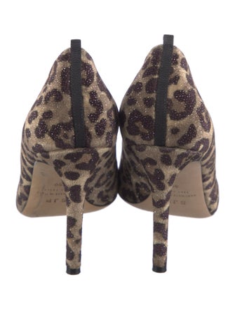 Sarah Jessica Parker Suede Animal Print Pumps