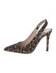 Sarah Jessica Parker Animal Print Slingback Pumps