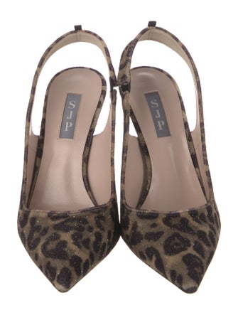 Sarah Jessica Parker Animal Print Slingback Pumps