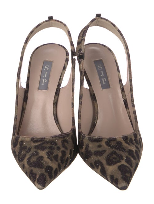 Sarah Jessica Parker Animal Print Slingback Pumps