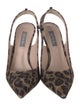 Sarah Jessica Parker Animal Print Slingback Pumps