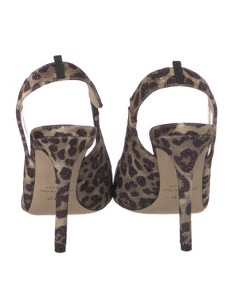 Sarah Jessica Parker Animal Print Slingback Pumps