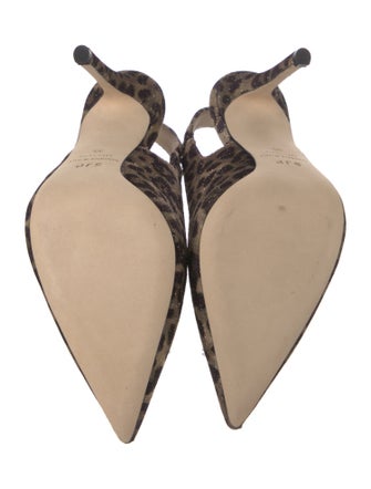 Sarah Jessica Parker Animal Print Slingback Pumps