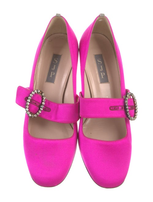 Sarah Jessica Parker Satin Crystal Embellishments Pumps