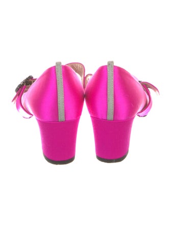 Sarah Jessica Parker Satin Crystal Embellishments Pumps