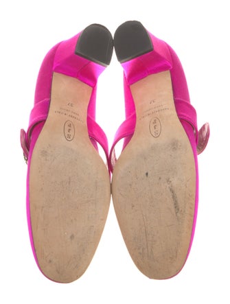 Sarah Jessica Parker Satin Crystal Embellishments Pumps