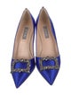 Sarah Jessica Parker Satin Crystal Embellishments Pumps