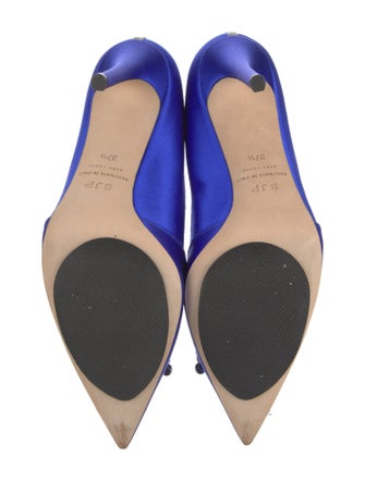 Sarah Jessica Parker Satin Crystal Embellishments Pumps