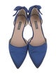 Sarah Jessica Parker Satin Bow Accents D'Orsay Flats