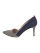Sarah Jessica Parker Suede D'Orsay Pumps