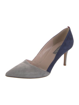 Sarah Jessica Parker Suede D'Orsay Pumps