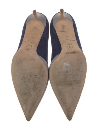 Sarah Jessica Parker Suede D'Orsay Pumps