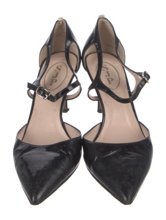 Sarah Jessica Parker Patent Leather D'Orsay Pumps