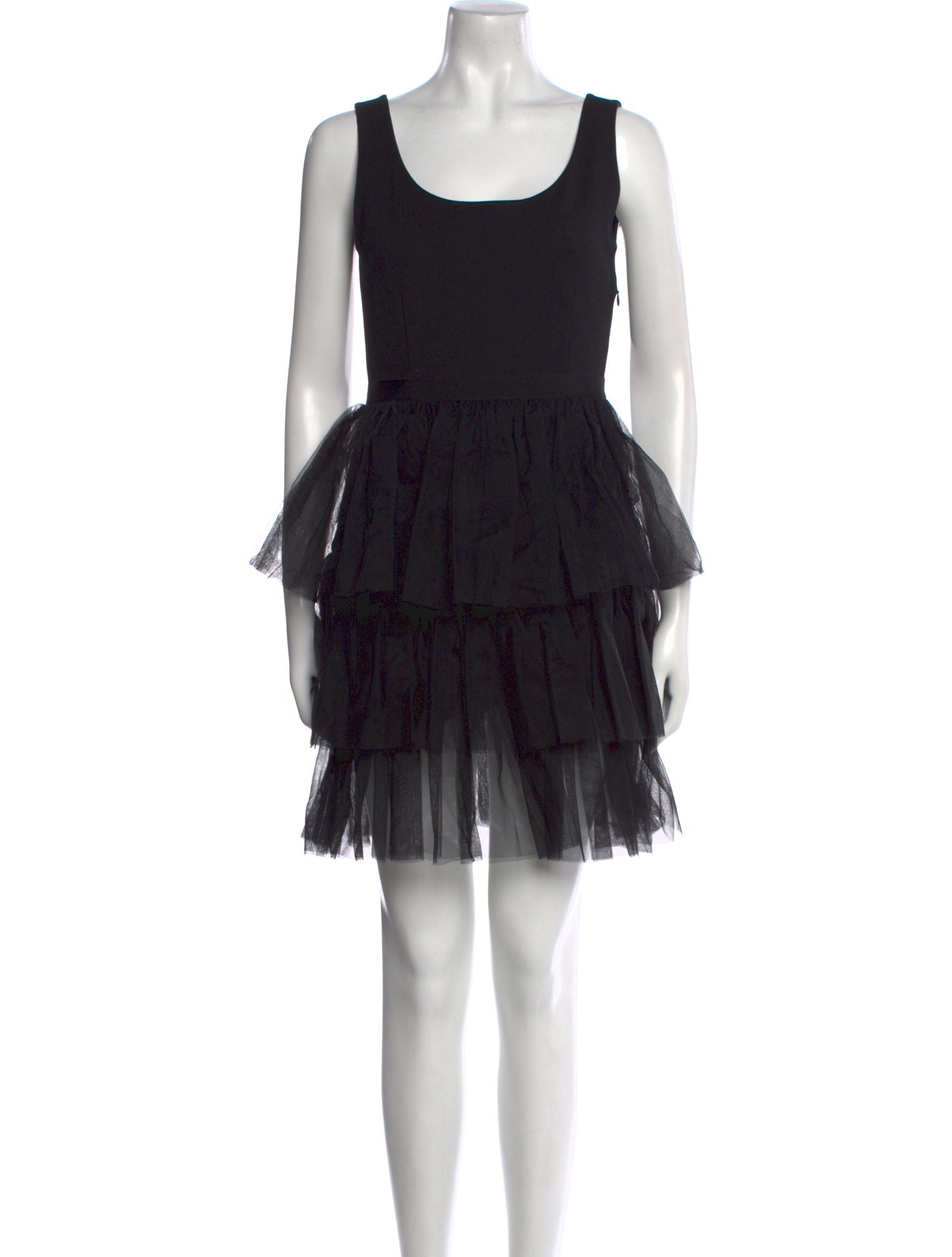 Sarah Jessica Parker Scoop Neck Mini Dress